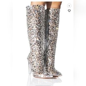 Azalea Wang Embellished Boots